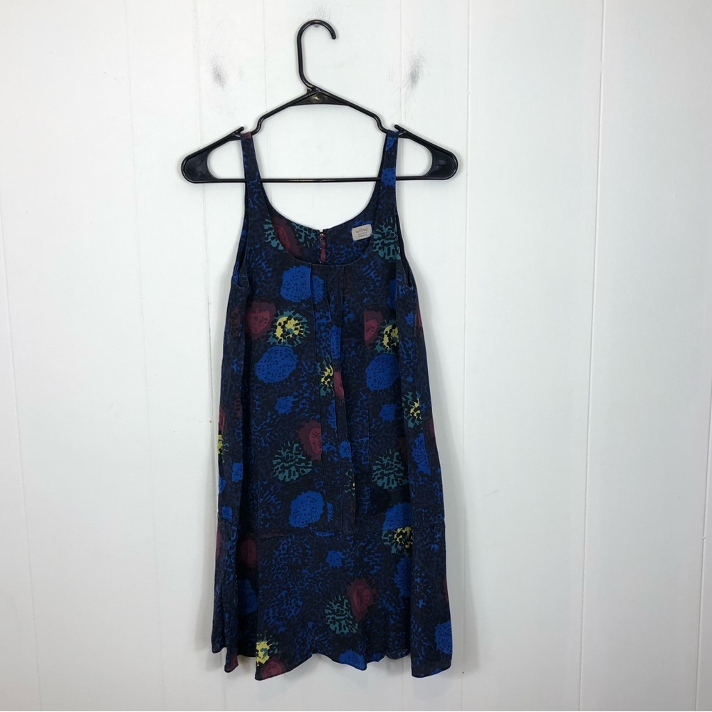 Wilfred Silk Colour Burst Pleated Mini Dress Sz XXS